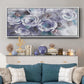 Iced Flowers - Floater Framed Canvas Print