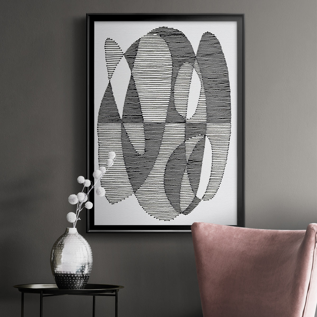 Opposite Day II - Modern Framed Canvas Print