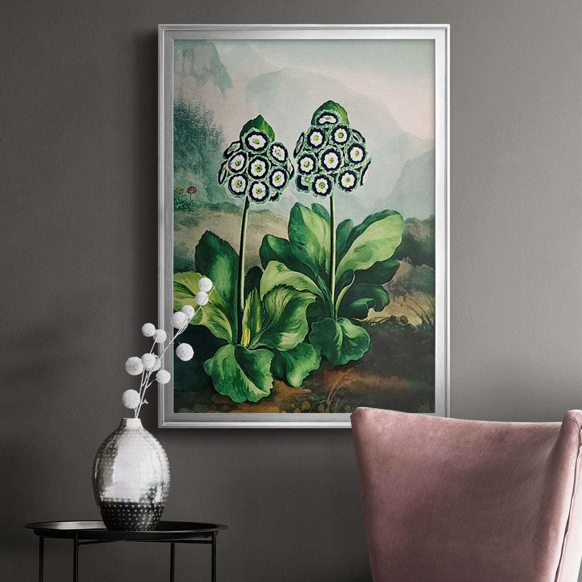 Temple of Flora XI - Modern Framed Canvas Print