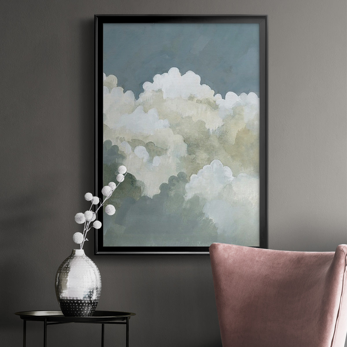 Big Clouds II -  Framed Canvas Print