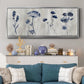Indigo Row - Floater Framed Canvas Print