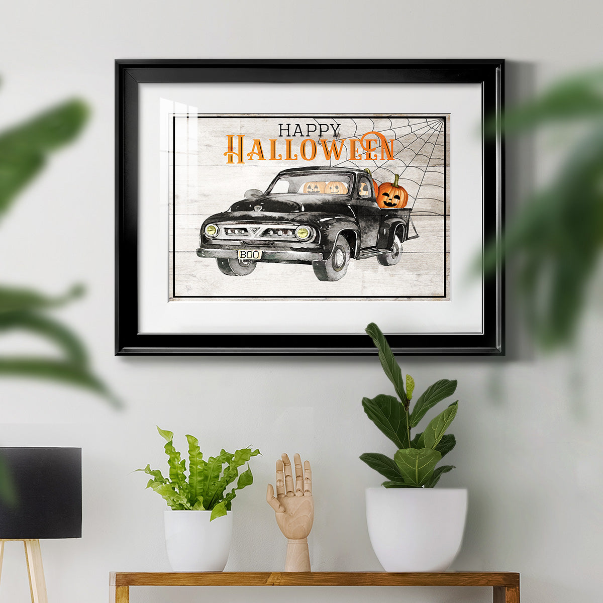 Happy Halloween - Modern Framed Art Print