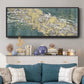 Mistral VI in Sea Green - Floater Framed Canvas Print