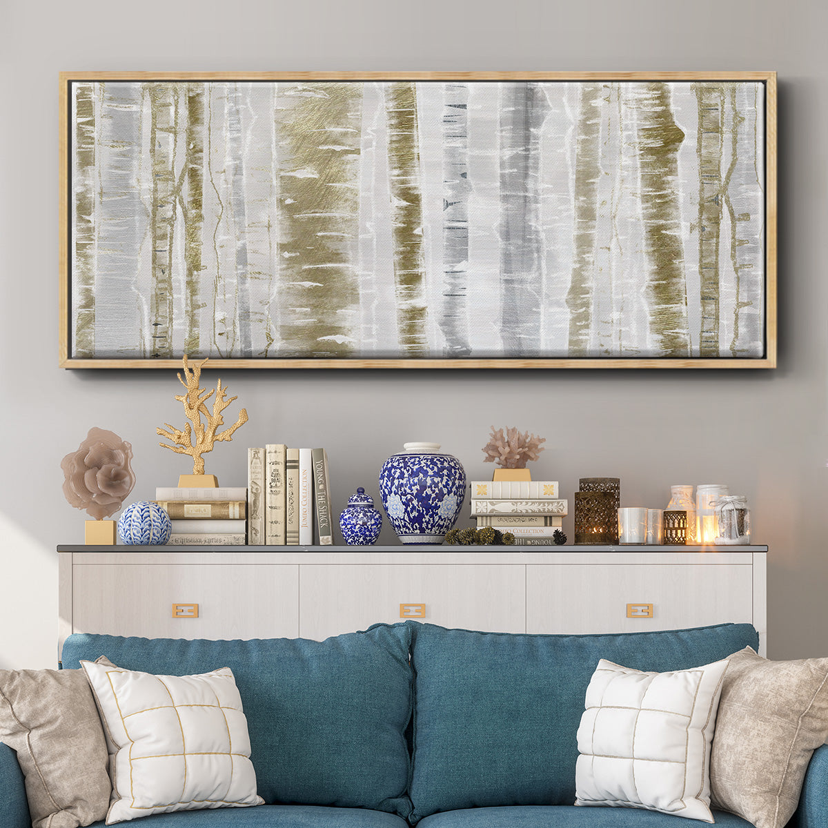 Meadow Mist - Floater Framed Canvas Print