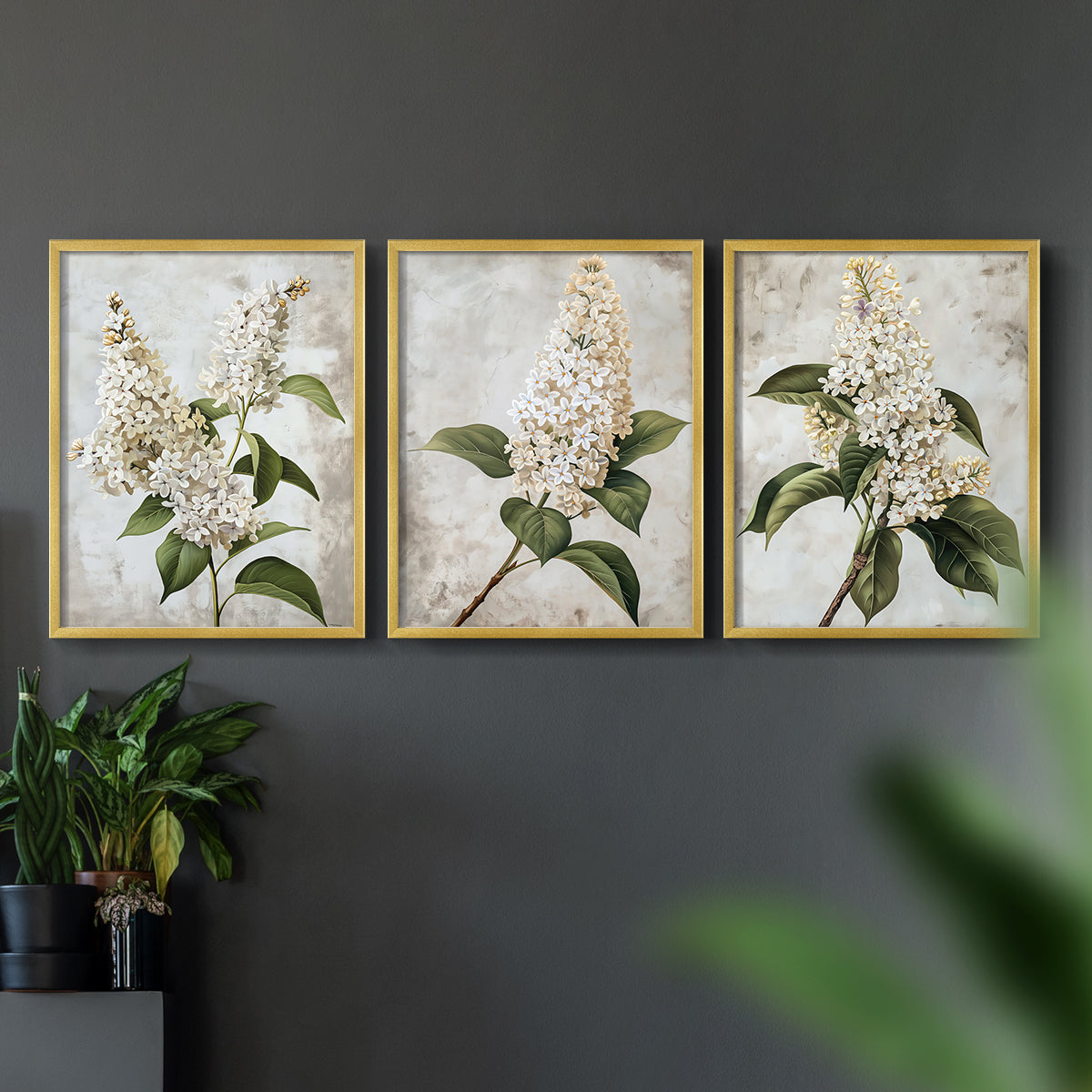 Floral Study Series LXXXVII - Restickable Framed Art Set