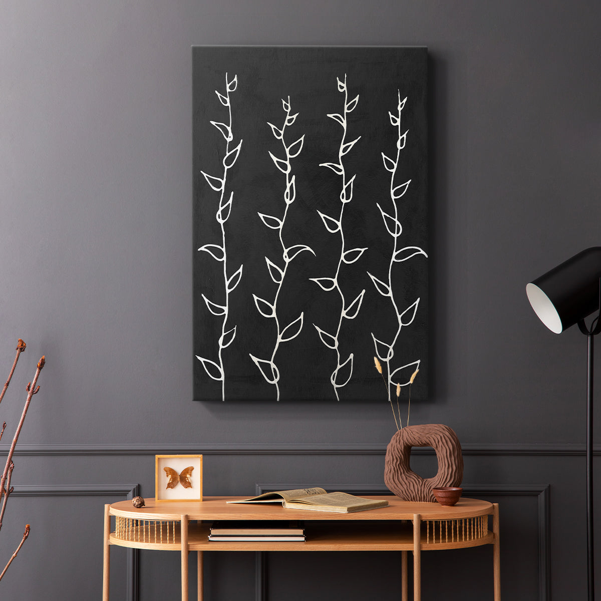 Ivory Vines I - Canvas Art Print