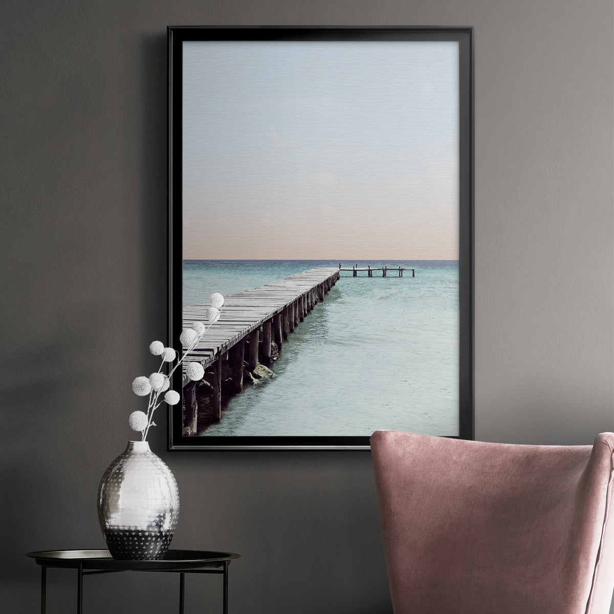 La Playa - Modern Framed Canvas Print