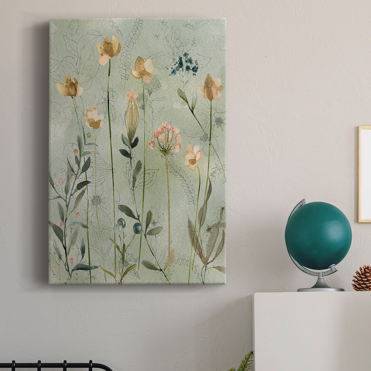 Botanical Sketchbook Premium Gallery Wrapped Canvas - Ready to Hang