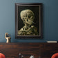 Head of a Skeleton with a Burning Cigarette - Ornate Framed Canvas Print
