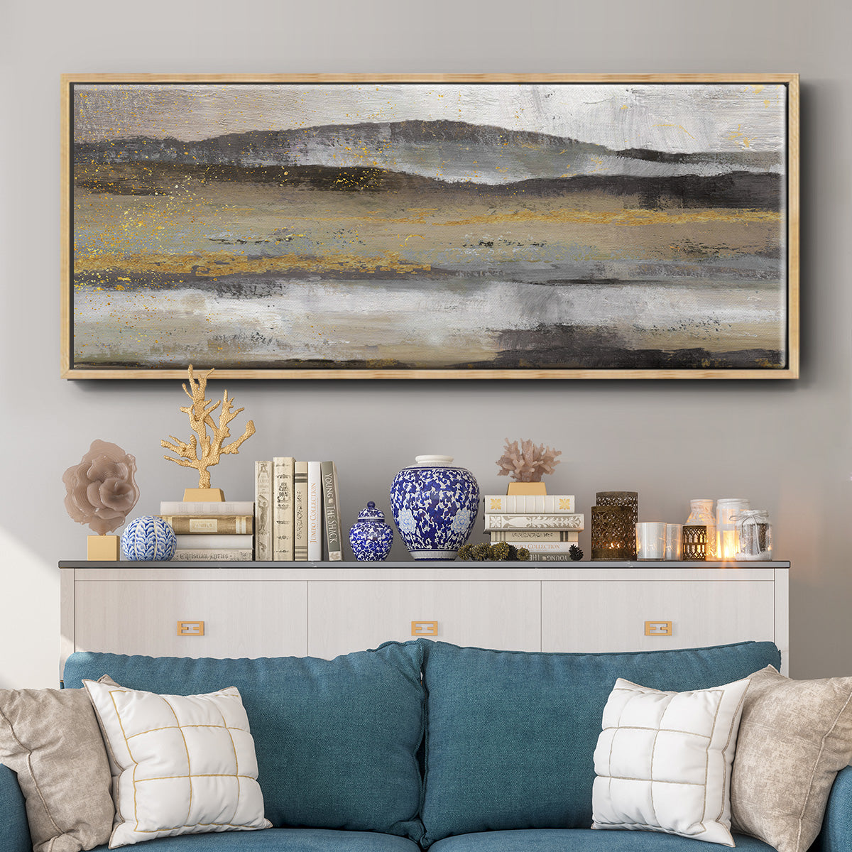 Rolling Hills - Floater Framed Canvas Print