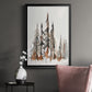 Rustic Evergreens II - Modern Framed Canvas Print