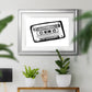 Cassette Sketch Premium Framed Print - Ready to Hang