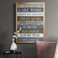 Simple Lake Rules - Modern Framed Canvas Print