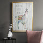 Llama Little Things - Modern Framed Canvas Print