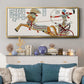 Egyptian Chariots I - Floater Framed Canvas Print