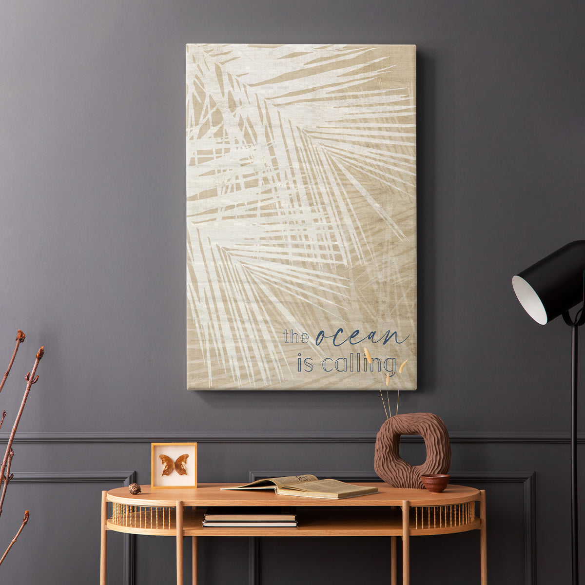 Ocean Calling Palms - Canvas Art Print