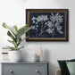 Foliage on Navy VI Premium Framed Canvas- Ready to Hang