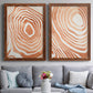 Wood Grain Suminagashi III - Premium Framed Canvas 2 Piece Set - Ready to Hang