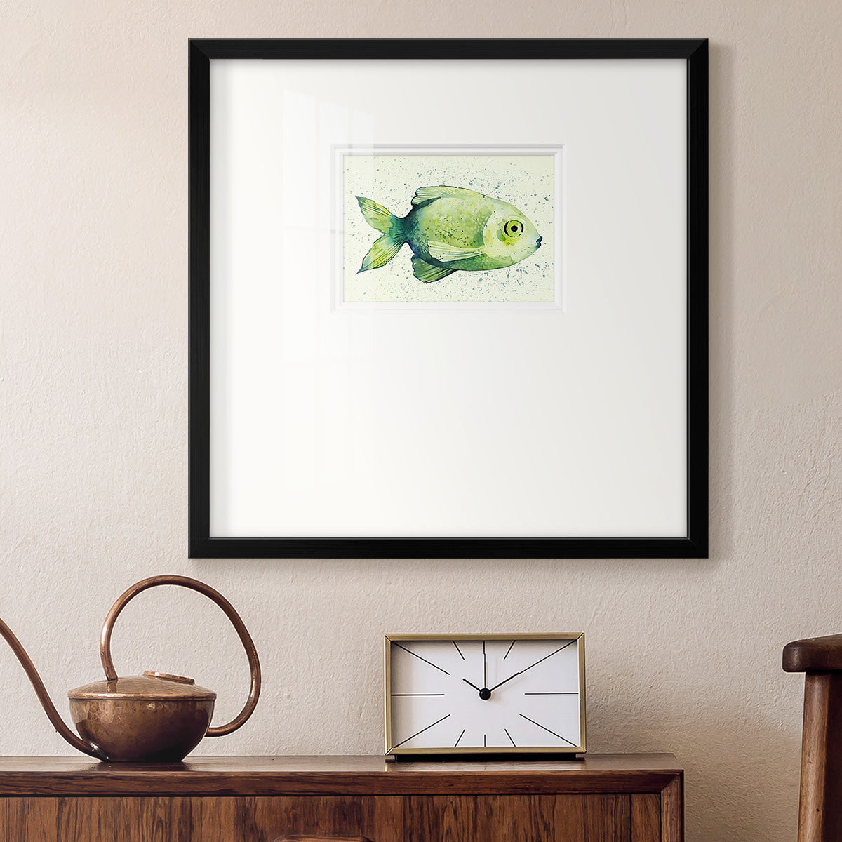 Speckled Freshwater Fish II Premium Framed Print Double Matboard