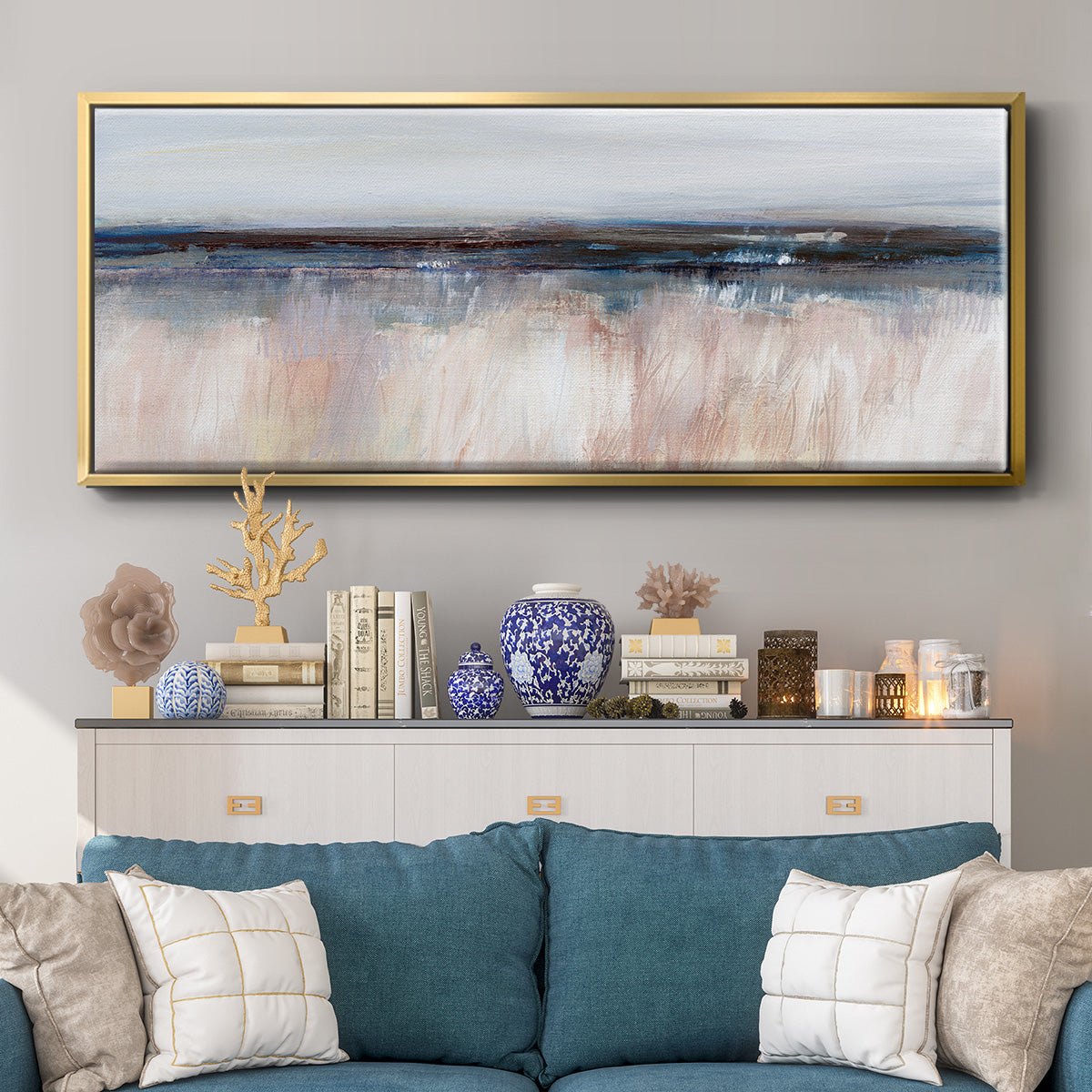 Tide at Dawn - Floater Framed Canvas Print