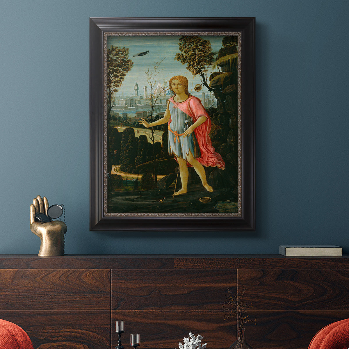 Saint John the Baptist - Ornate Framed Canvas Print