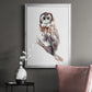 Barred Owl Impressions II - Modern Framed Canvas Print