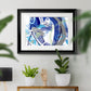 Blue Flow - Modern Framed Art Print