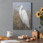 White Heron II Premium Gallery Wrapped Canvas - Ready to Hang