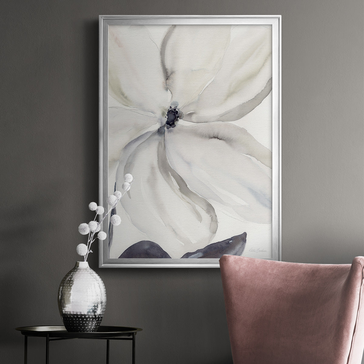 Daybreak Bloom I - Modern Framed Canvas Print