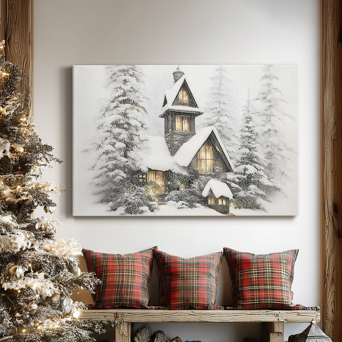 Pearled Dusk Promise - Canvas Art Print