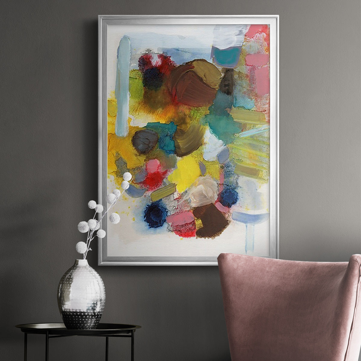 Everything at Once I - Modern Framed Canvas Print