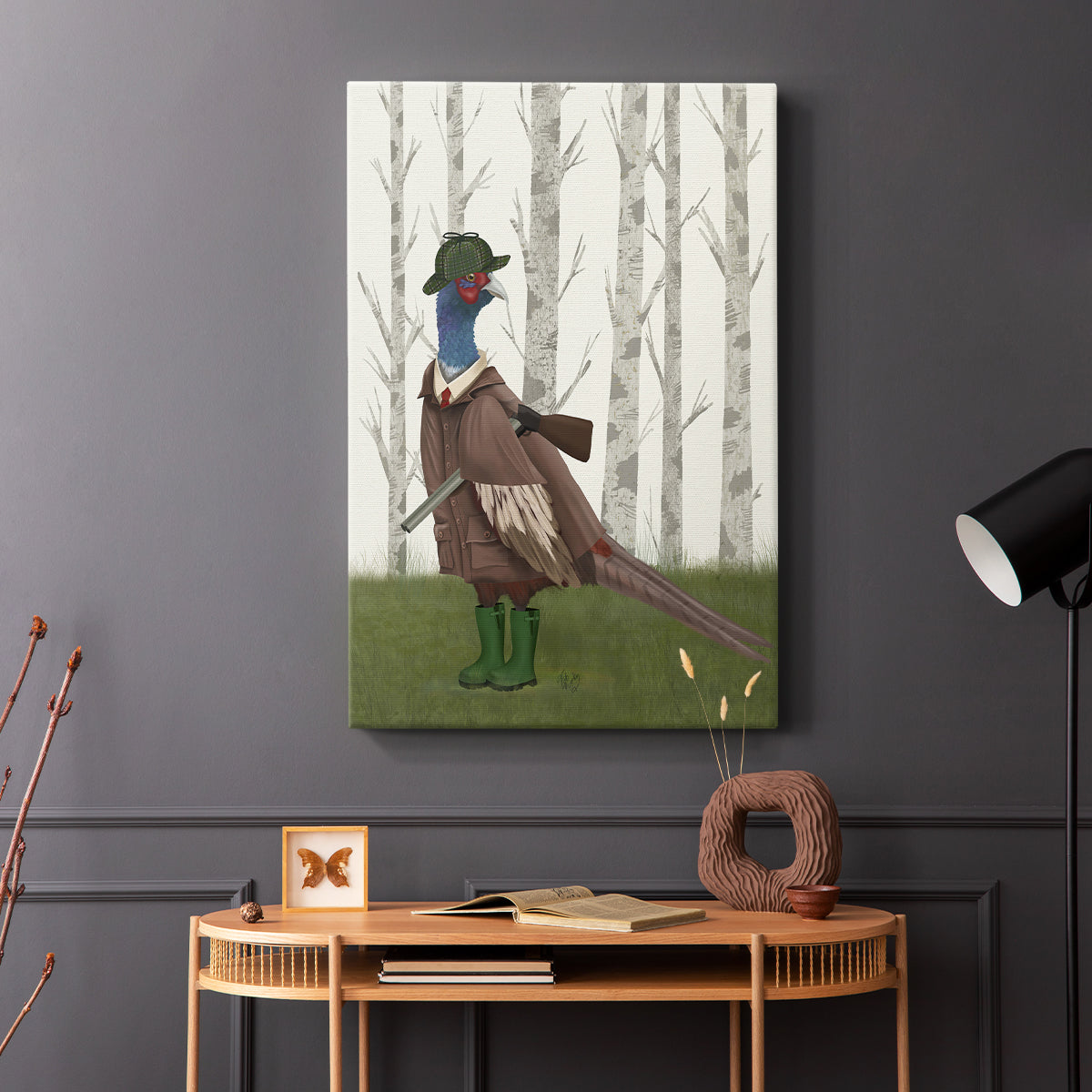 Pheasant Shooting Party 5 - Canvas Art Print