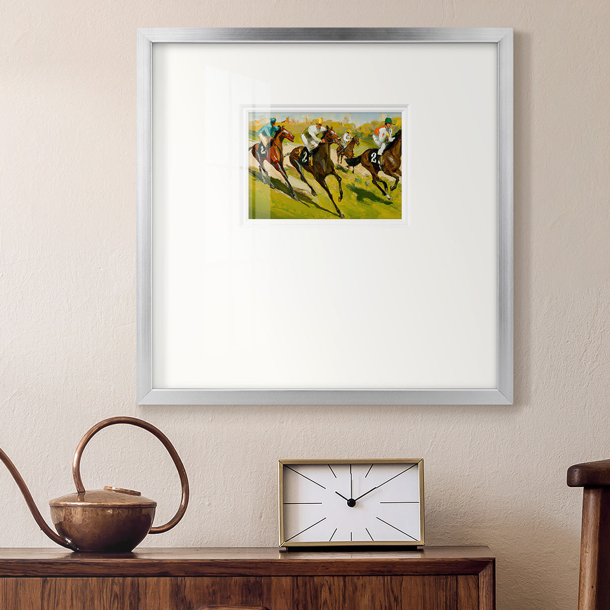 Day at the Races Premium Framed Print Double Matboard