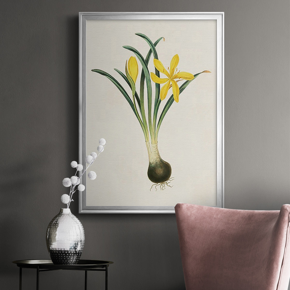 Flowers of the Seasons VI - Modern Framed Canvas Print