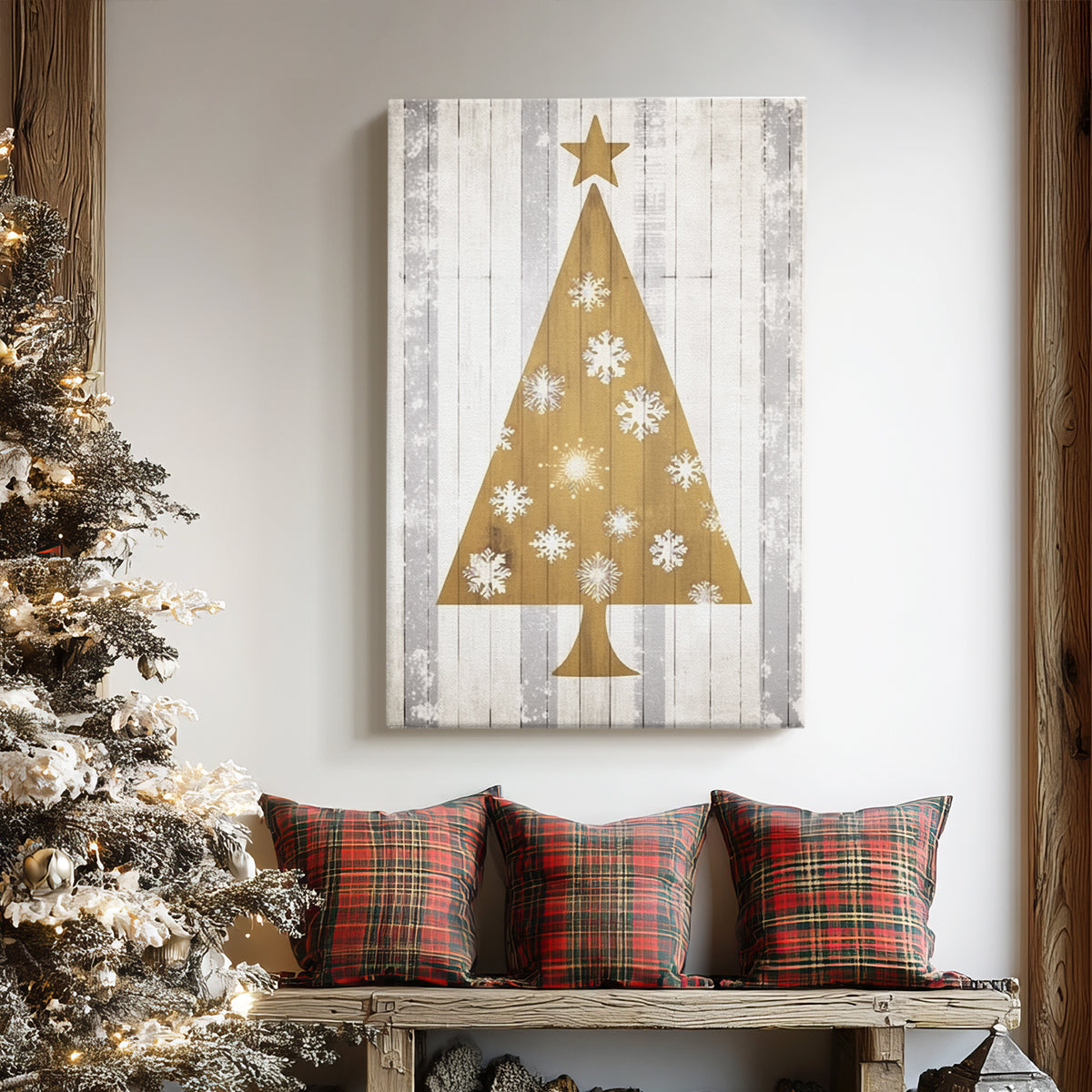 Dawn of Golden Cottage - Canvas Art Print