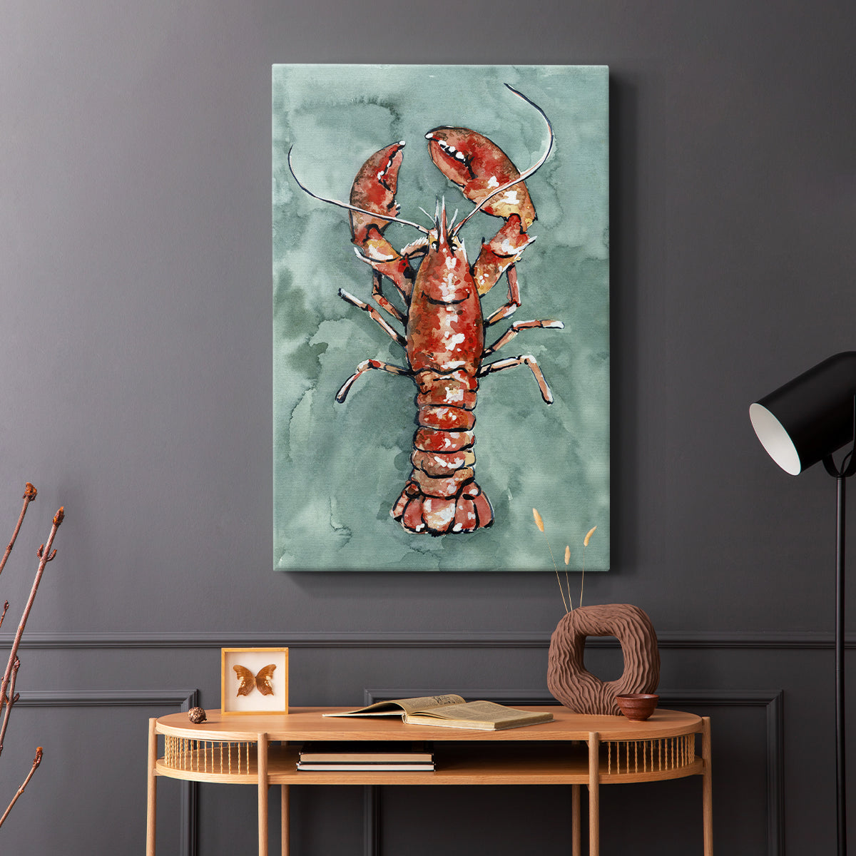 Aquatic Lobster I - Canvas Art Print