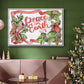Cardinal Holly Christmas Collection A - Floater Framed Canvas Print