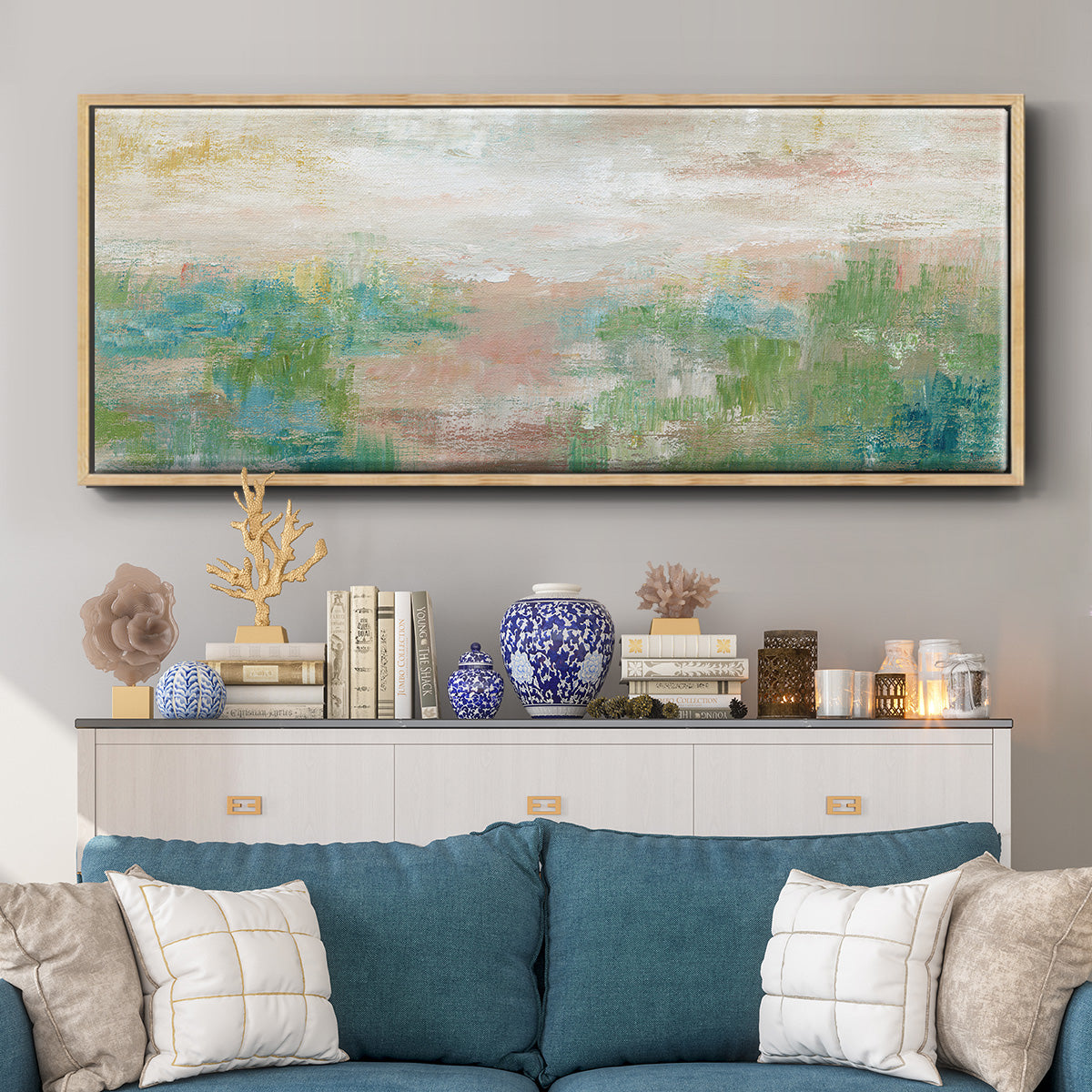 Sea Oats II - Floater Framed Canvas Print