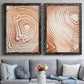 Wood Grain Suminagashi I - Premium Framed Canvas 2 Piece Set - Ready to Hang