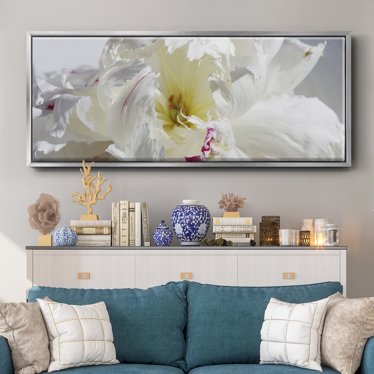Breathless IV - Floater Framed Canvas Print