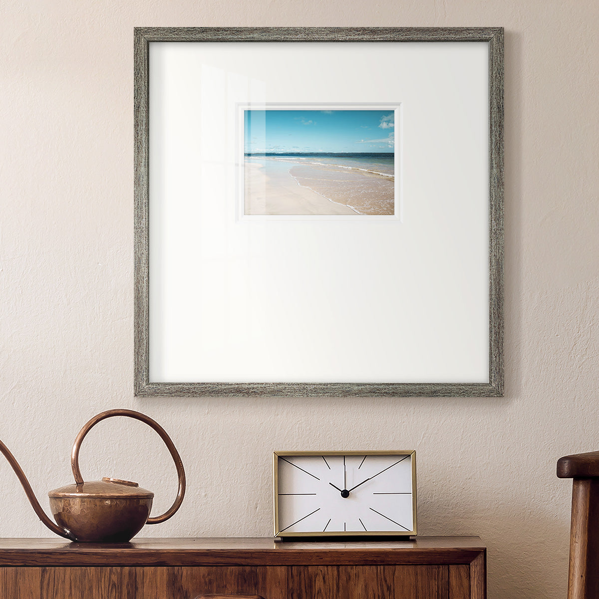 Sugar Sand Beach Premium Framed Print Double Matboard