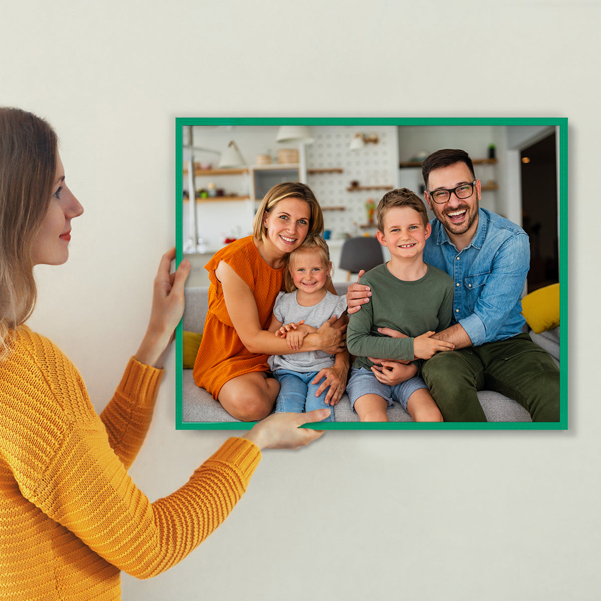 Set of 2 Restickable Custom Framed Photos - 28" x 22"