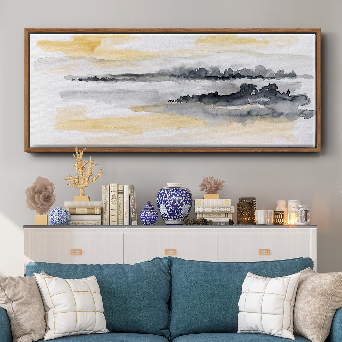 Whispering Wind II - Floater Framed Canvas Print