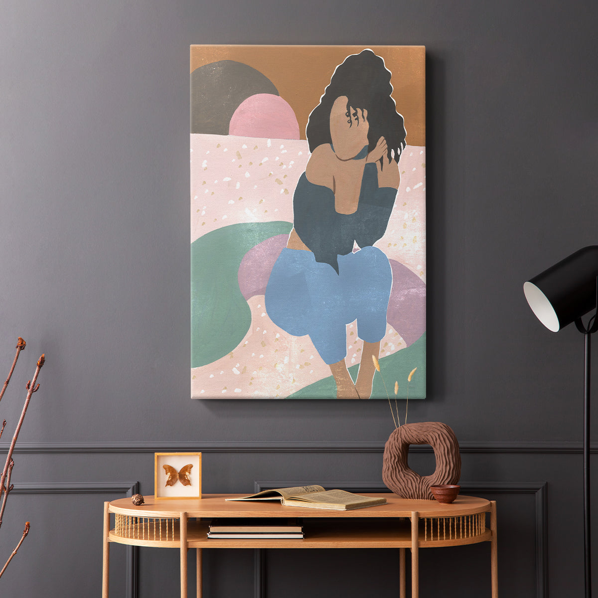Curly Lady II - Canvas Art Print