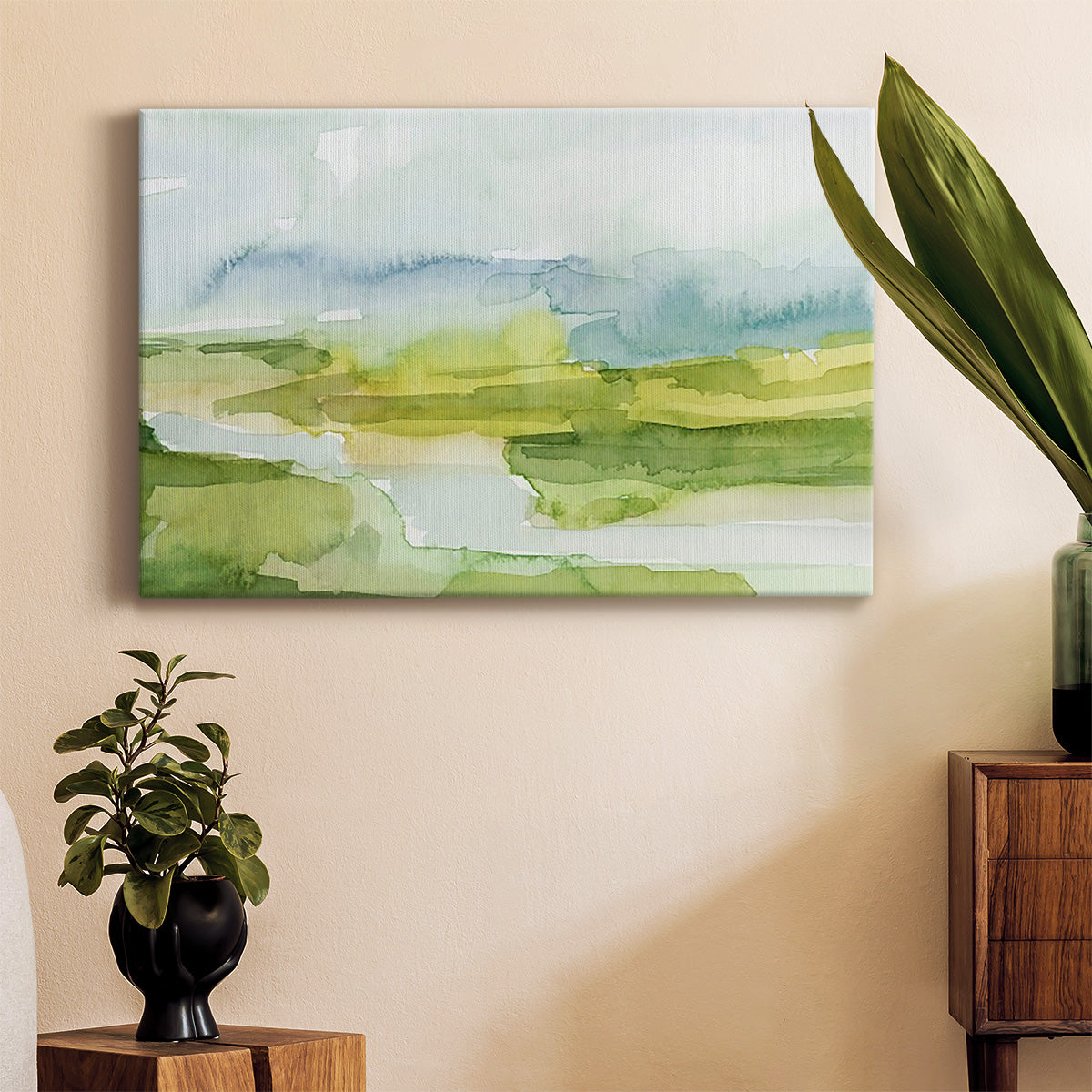 Watery Lowlands I Premium Gallery Wrapped Canvas - Ready to Hang