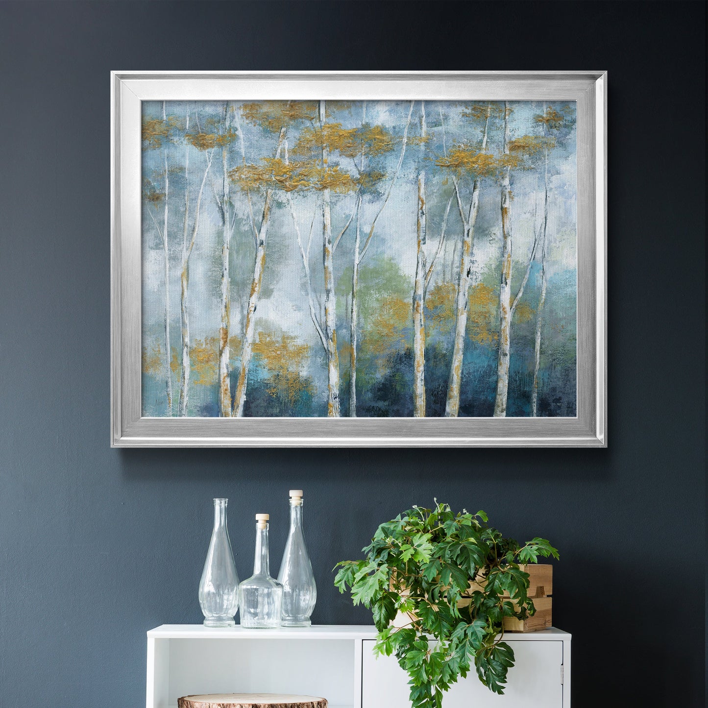 Indigo Forest Premium Classic Framed Canvas - Ready to Hang