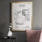 Toilet Paper Patent I - Modern Framed Canvas Print