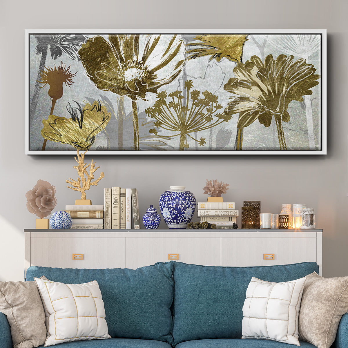 Summer - Floater Framed Canvas Print