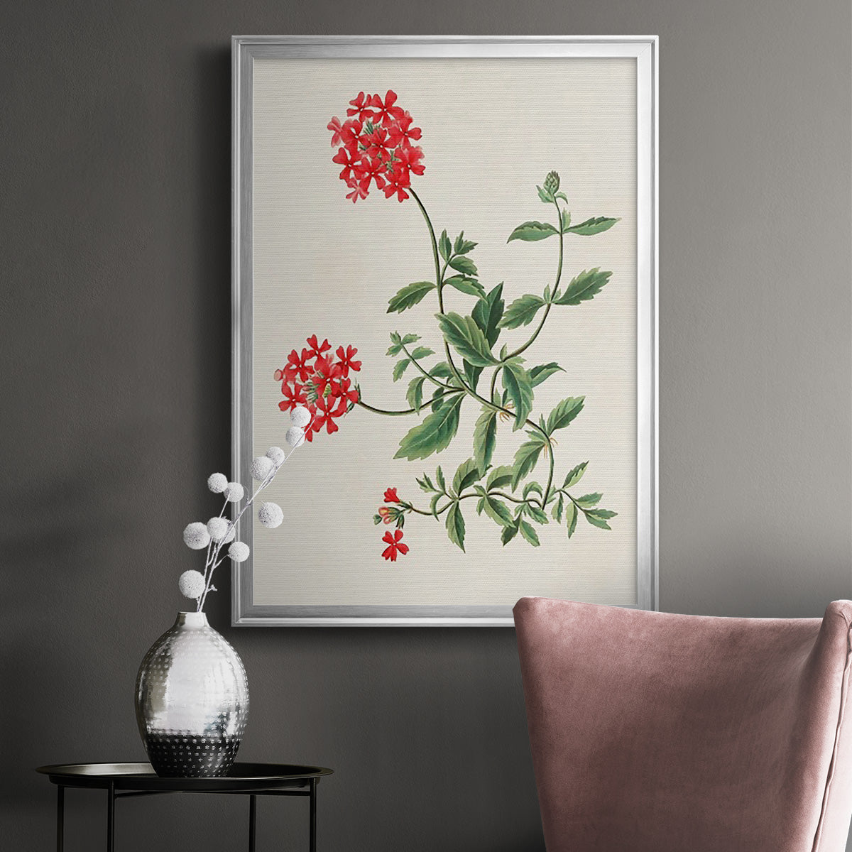 Flowers of the Seasons XI - Modern Framed Canvas Print