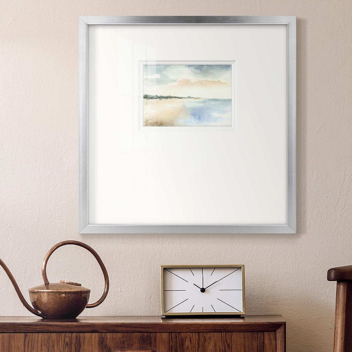 Simple Sea Premium Framed Print Double Matboard